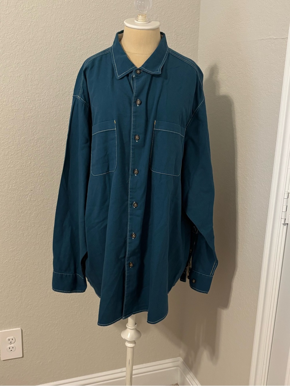 Tommy Bahama Teal Button-Front Casual Shirt
